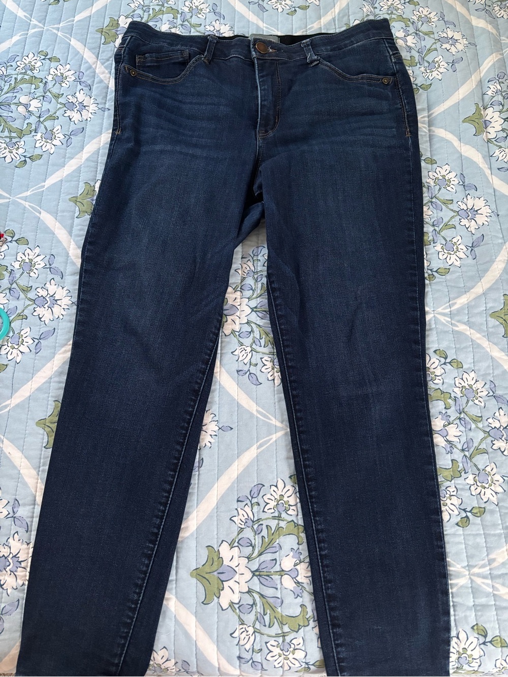 Wit & Wisdom Dark Indigo Skinny Jeans